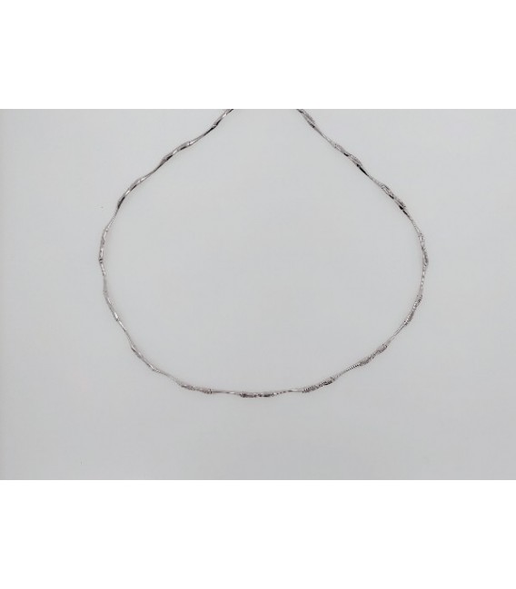 COLLAR OR BLANC 18 KTS