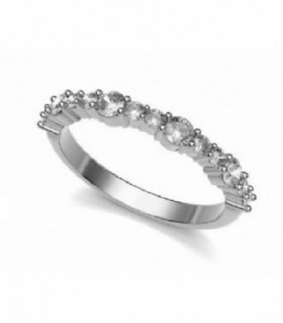 ALIANÇA OR BLANC BRILLANTS