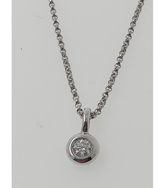 GARGANTILLA OR BLANC, DIAMANT